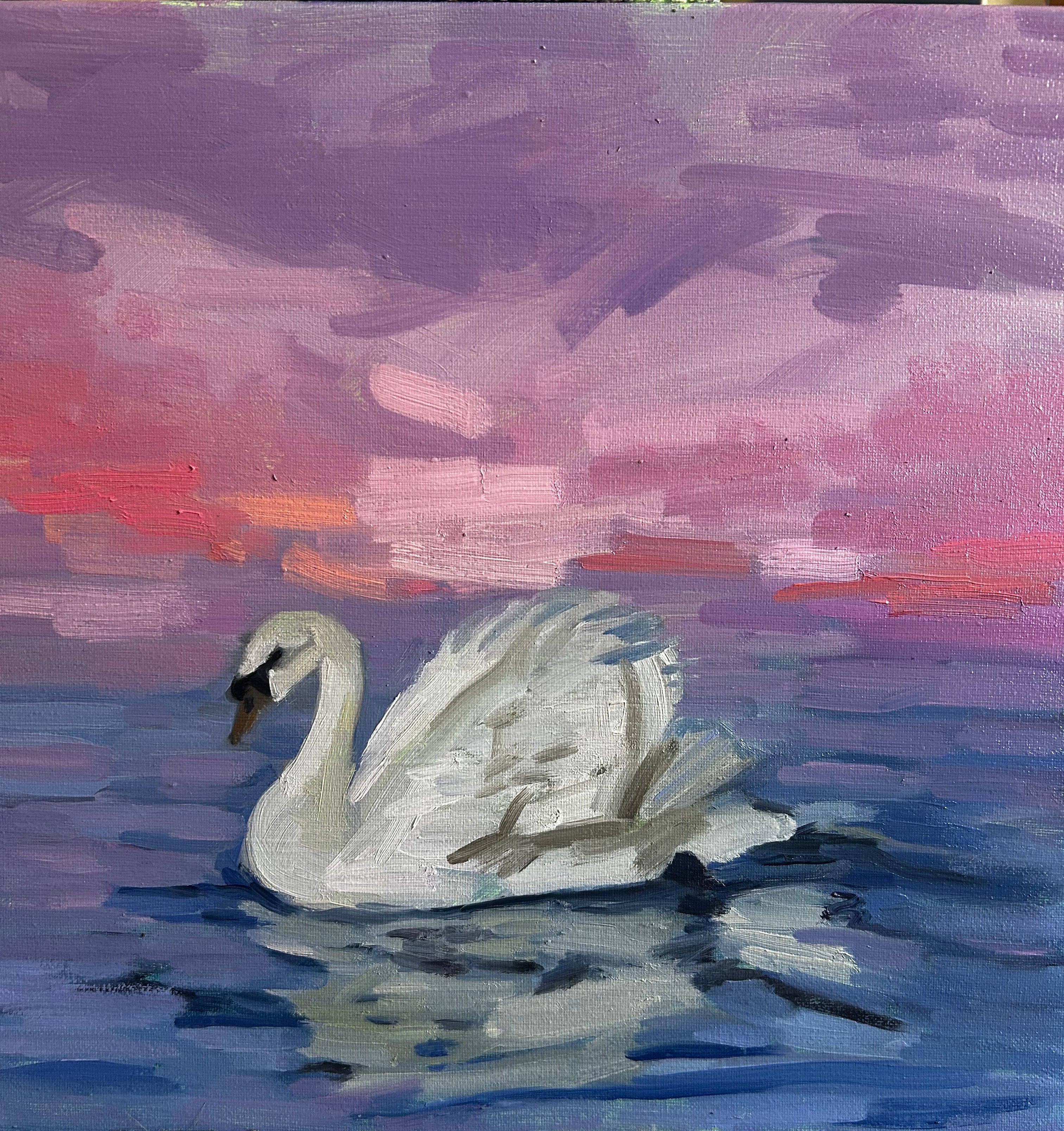 Sunset Swan
