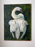 Swan in the Grass