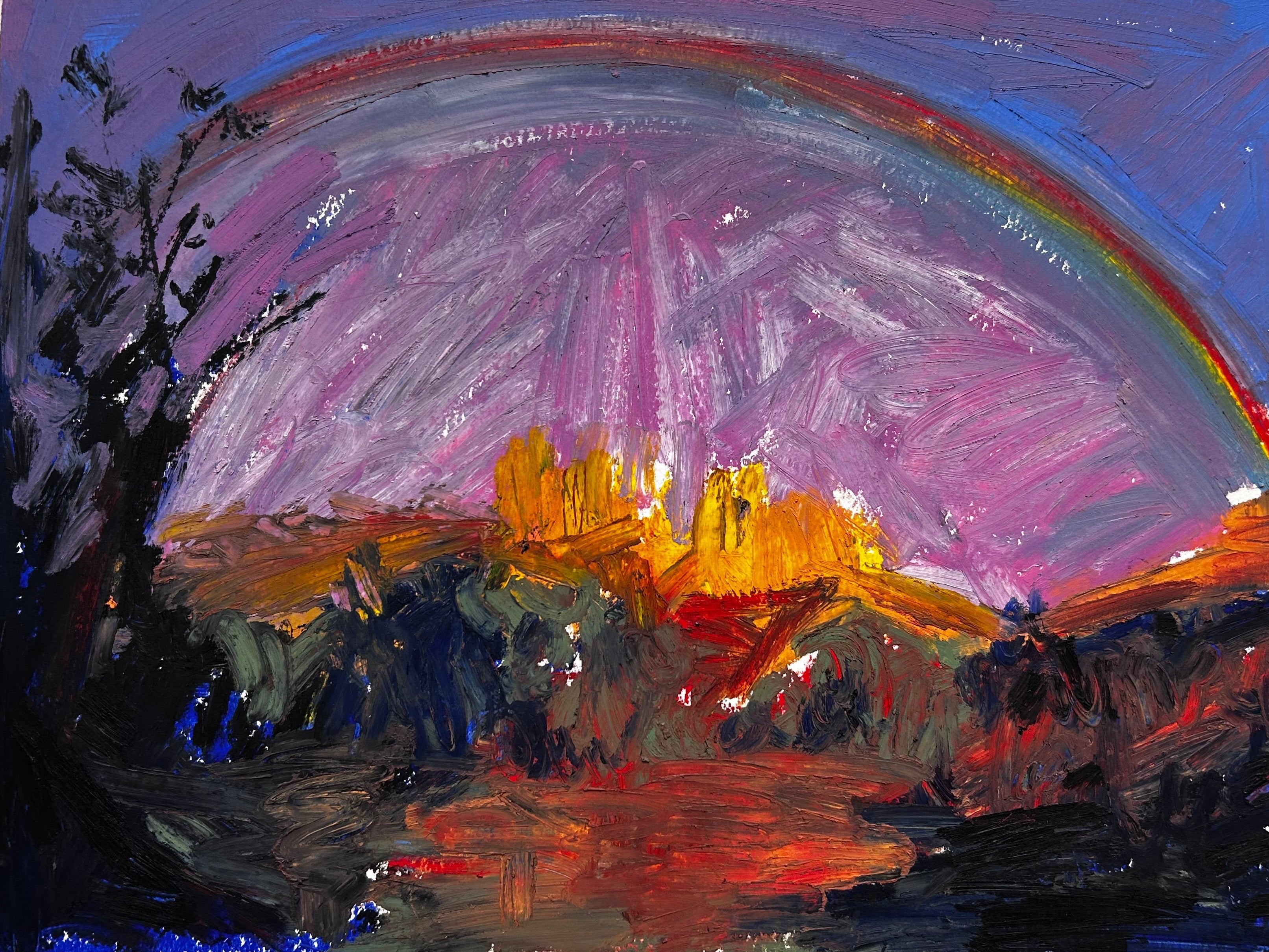 Rainbow landscape